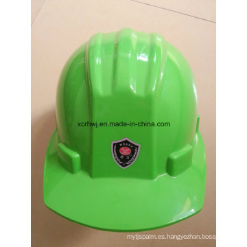 Casco de seguridad personalizado verde Casco duro de seguridad industrial Ce / bueno y vendiendo casco de seguridad Cascos de la construcción / M Tipo Cascos de seguridad